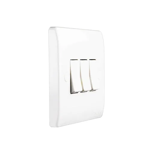 Tronic 3 Gang 1 Way Switch Standard