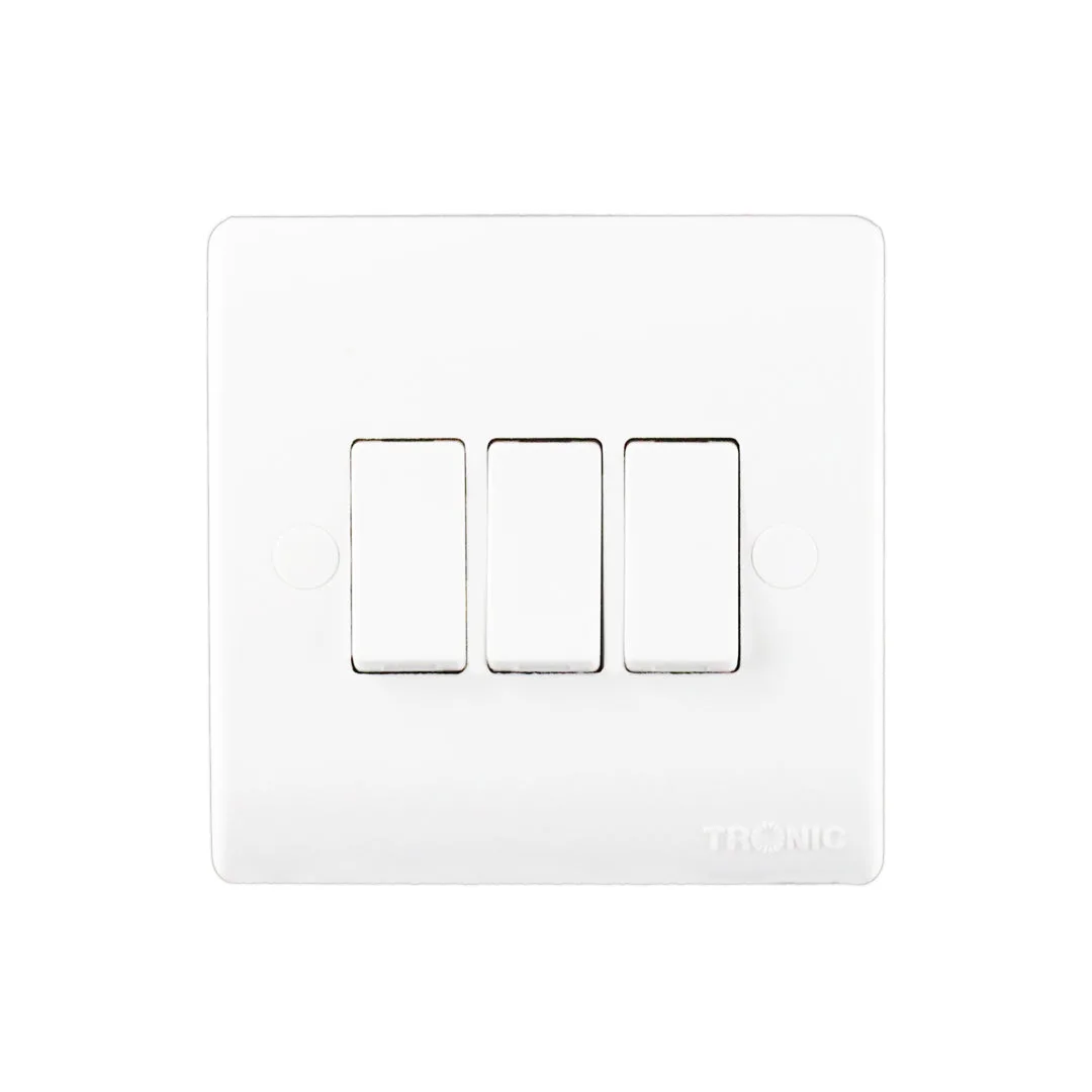 Tronic 3 Gang 1 Way Switch Standard