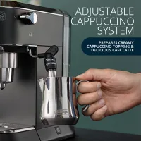Delonghi Dedica Style Manual Barista Espresso Machine, Cappuccino, Milk Frother, Black EC685.BK