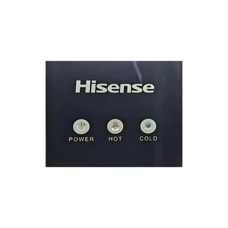 Hisense Water Dispenser 3.4L with Refrigerator, Hot & Cold Push Button, Black & Khaki Combo H85WDTP2S1DR