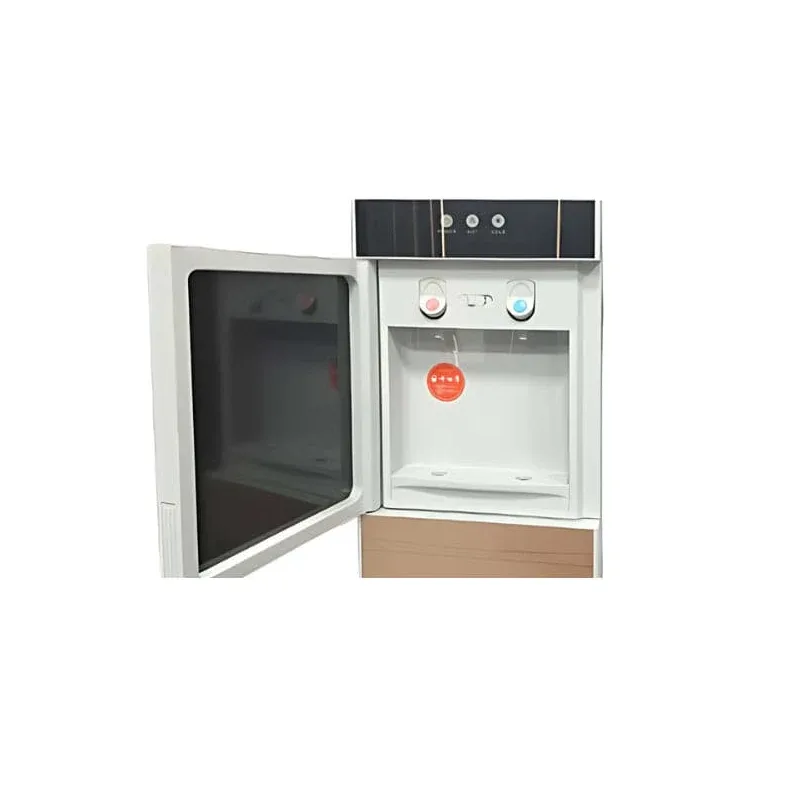 Hisense Water Dispenser 3.4L with Refrigerator, Hot & Cold Push Button, Black & Khaki Combo H85WDTP2S1DR