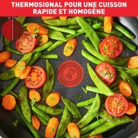 Tefal Total Frypan 24cm Nonstick Induction G1520444 aluminium material heat indicator thermo signal titanium coating