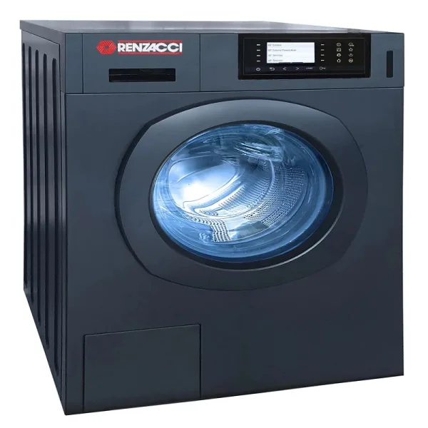 Renzacci High-Speed Commercial Washing Machine, 8kg Industrial Front-Load Washer, DigiMax Technology Professional Laundry Equipment WRX8