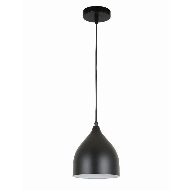 Tronic Small Black Dome Pendant