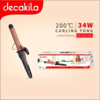 Decakila Hair Curling Tong Ceramic Coated Led Indicator Light 34w Kehs015w 200�c max temperature 1.8m cord length 360� swivel cord with red light