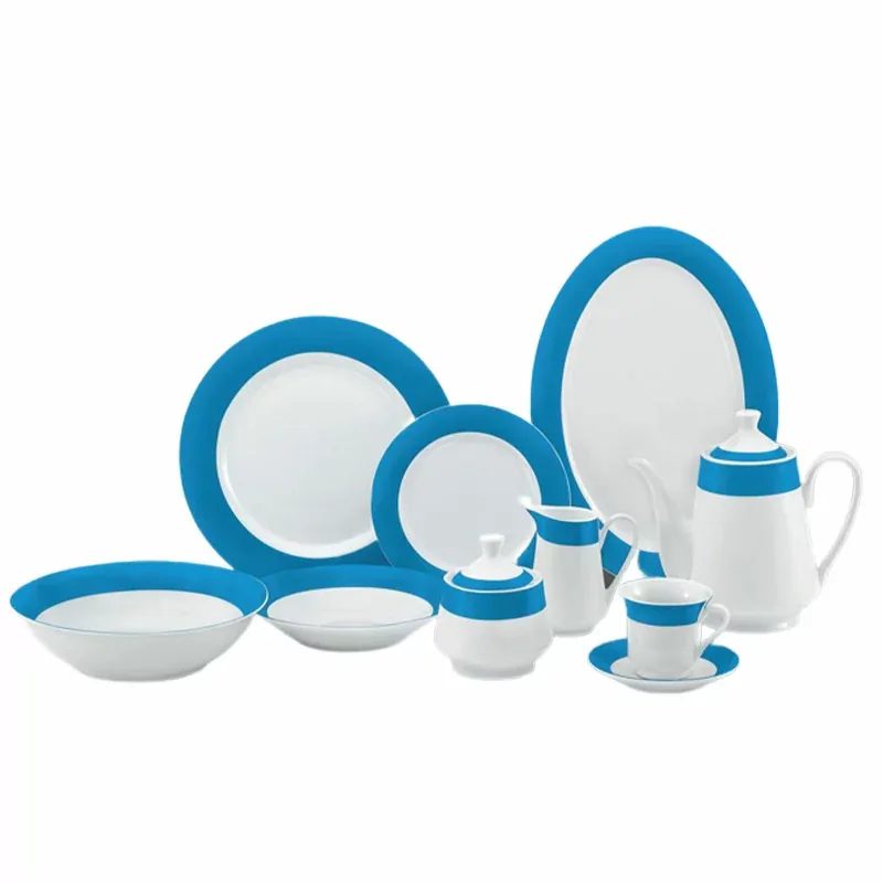 Nadstar Dinner Set 47pcs Porcelain Dark Blue RSPD003