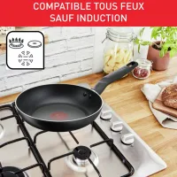 Tefal Total Frypan 32cm Nonstick Induction G1520844 aluminium material heat indicator thermo signal titanium coating made in france