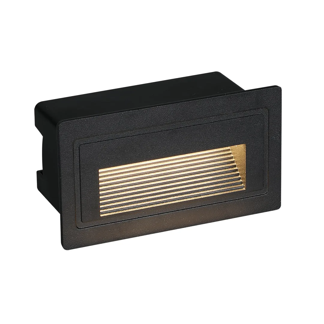 Tronic LED Step Light - Black Rectangular 5W, IP54 Rated