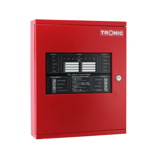 Tronic Fire Panel 8 Zone Metal Non Addressable
