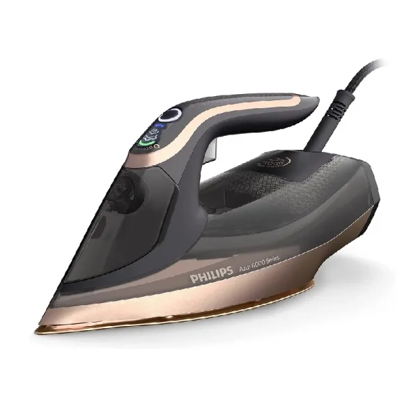 Philips Steam Iron Azur 3000W 350ml, 260g Turbo Steam Boost, No Burns, 80g Continuous Steam, Auto Shut-off, Black 8000 Series DST8041