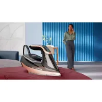 Philips Steam Iron Azur 3000W 350ml, 260g Turbo Steam Boost, No Burns, 80g Continuous Steam, Auto Shut-off, Black 8000 Series DST8041