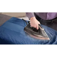 Philips Steam Iron Azur 3000W 350ml, 260g Turbo Steam Boost, No Burns, 80g Continuous Steam, Auto Shut-off, Black 8000 Series DST8041
