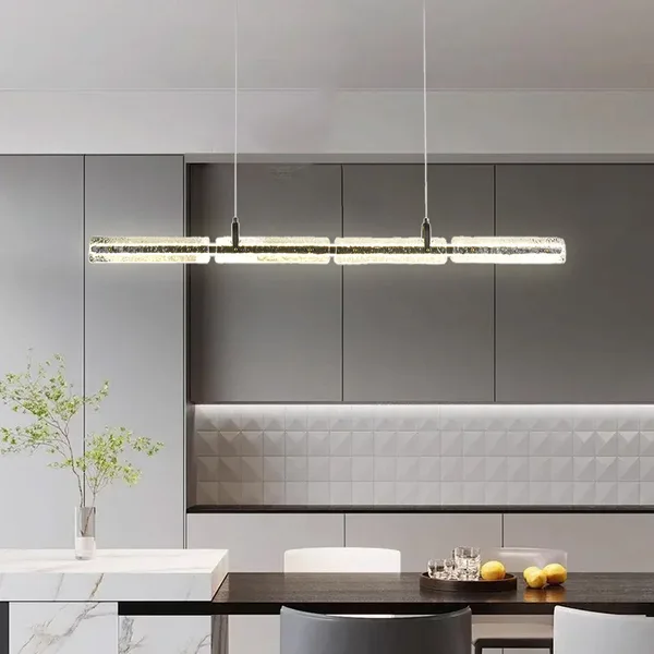 Tronic Linear Pendant Light with Crystal Effect LED