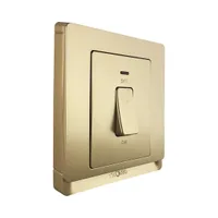 Tronic Gold 20A 1-Gang Double Pole Switch with Neon
