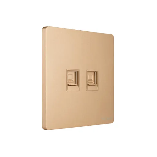 Tronic Gold - 2 Gang Data Socket