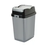 Dunya Dustbin Easy 50L Plastic Swing 09715 Multi Color