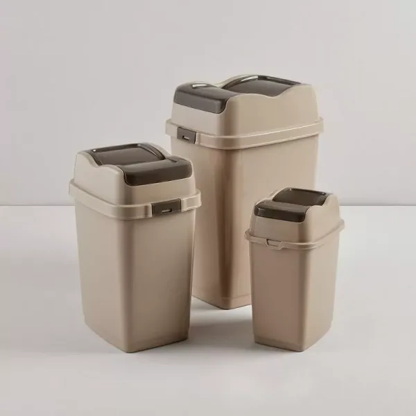 Dunya Dustbin Easy 50L Plastic Swing 09715 Multi Color
