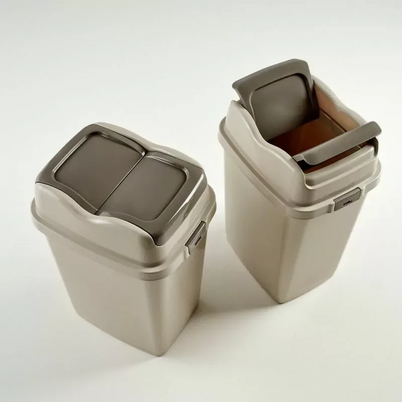 Dunya Dustbin Easy 50L Plastic Swing 09715 Multi Color
