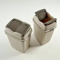 Dunya Dustbin Easy 50L Plastic Swing 09715 Multi Color