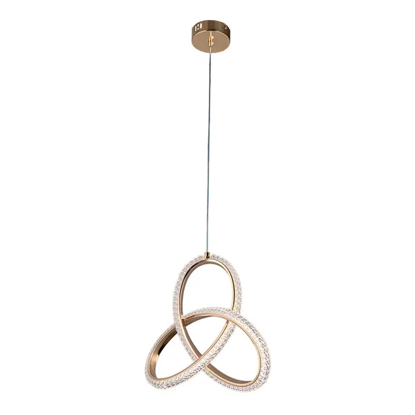 Tronic Golden Crystal Knot Pendant Light - 30W LED
