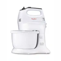 Moulinex Quickmix Hand Mixer with Bowl 350W 3.5L 5 Speeds 2 Attachments White HM311127