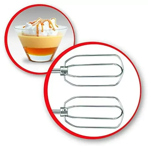 Moulinex Quickmix Hand Mixer with Bowl 350W 3.5L 5 Speeds 2 Attachments White HM311127