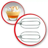 Moulinex Quickmix Hand Mixer with Bowl 350W 3.5L 5 Speeds 2 Attachments White HM311127