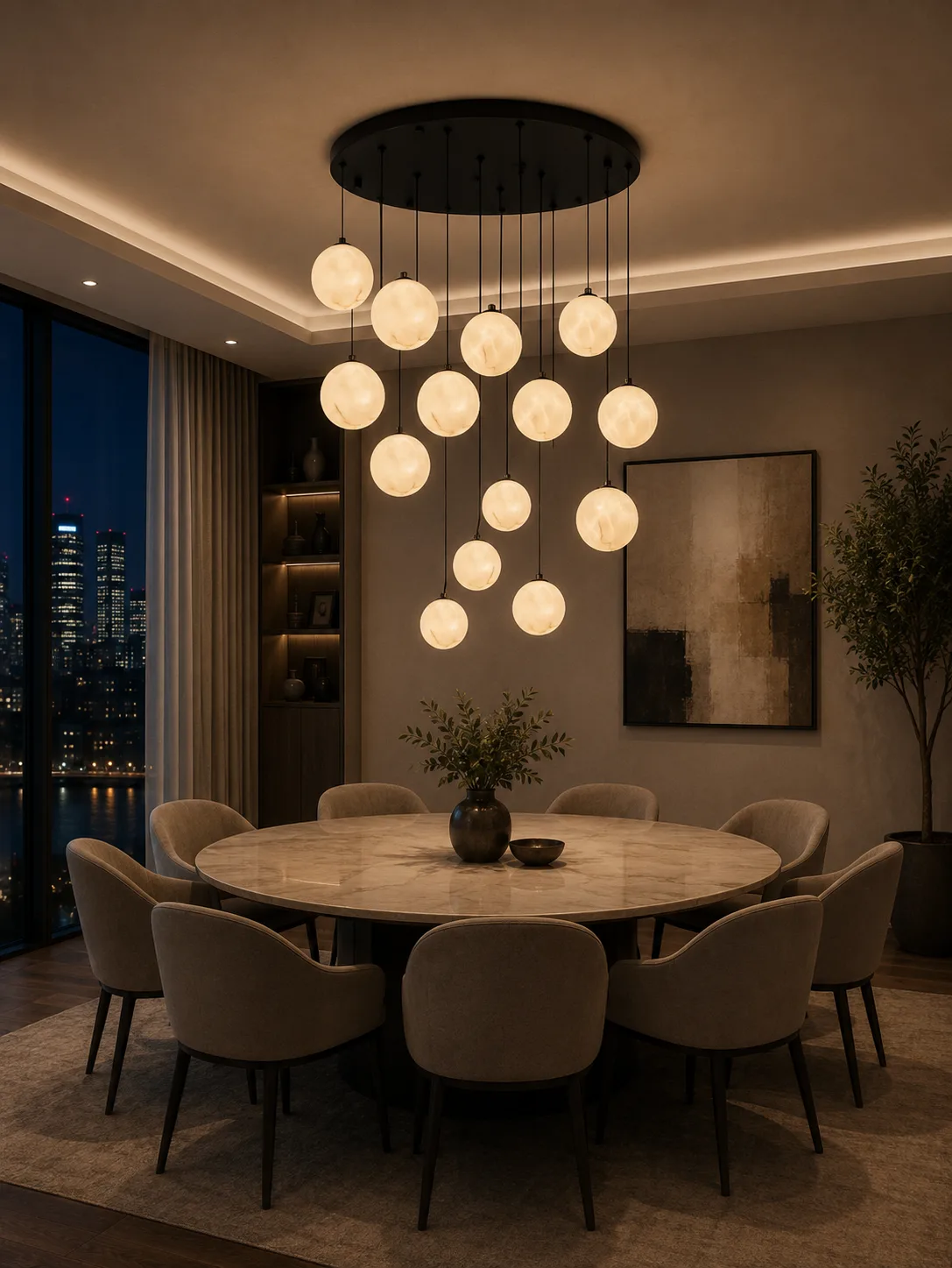 Tronic 15-Light Decorative Globe Chandelier