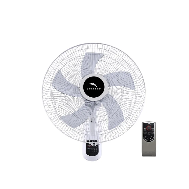 Dolphin Wall Fan - 18-Inch, Five Blades, Indoor Use, with Remote Control, ME-1805WP-R
