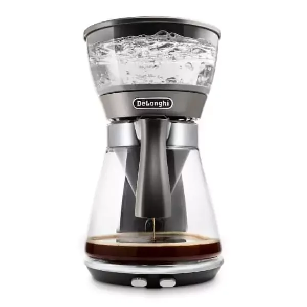 Delonghi Drip Coffee Maker 1.25L Glass Jug, 10 Cups, 1800W, Water Dispenser, Warming Plate ICM17210