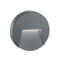 Tronic Circular Dark Grey Curved LED Step Light
