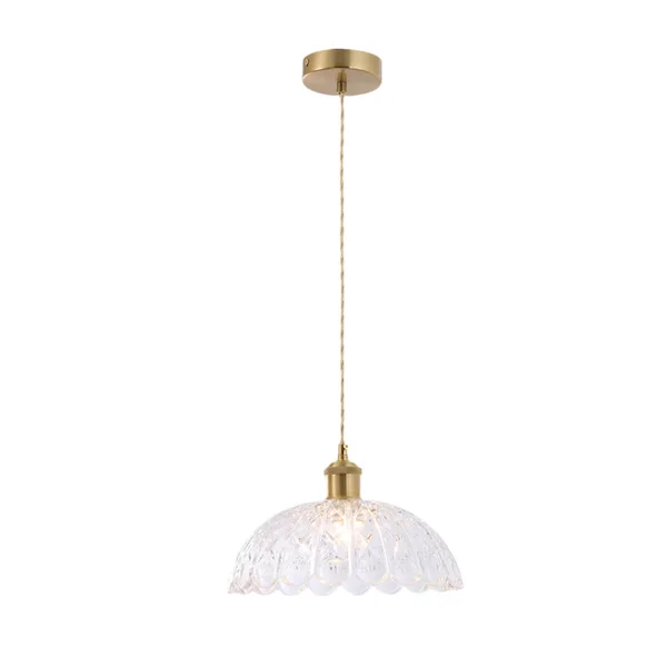 Tronic Vintage Clear Glass Pendant Lamp - Decorative E27 Hanging Light