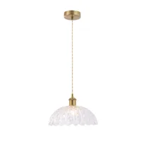 Tronic Vintage Clear Glass Pendant Lamp - Decorative E27 Hanging Light