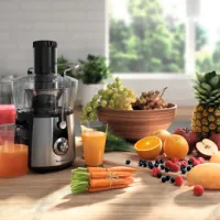 Moulinex Juice Extractor 800W 2L 75MM Chute 2 Speeds JU550D27