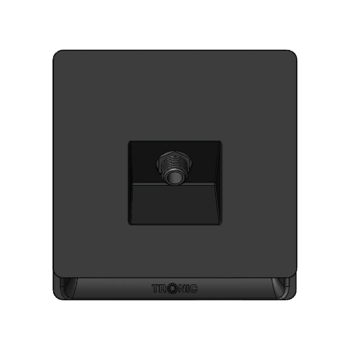 Tronic IEC Female TV Socket - Black Finish