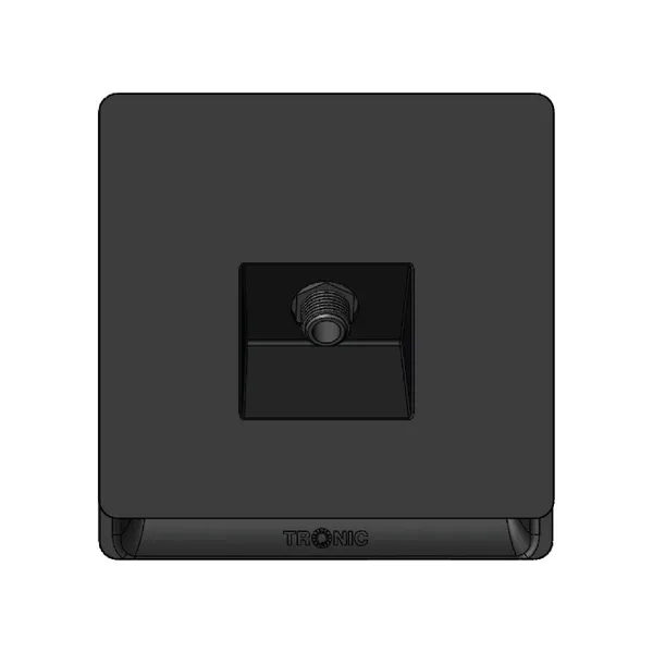 Tronic IEC Female TV Socket - Black Finish