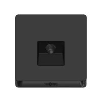 Tronic IEC Female TV Socket - Black Finish