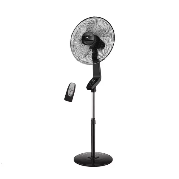 Dolphin Stand Fan - 16", 50W with Timer & Speed Settings, Plastic Blades, Remote Control and Touch Screen, ME-16088