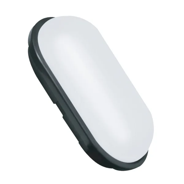 Tronic 20W IP54 Black Oval LED Ceiling Light - Surface Mounted Bulkhead