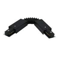 Tronic Black Tracklight Connector with 2 Wires