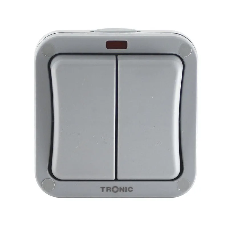 Tronic Waterproof 2 Gang 2 Way Switch