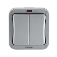Tronic Waterproof 2 Gang 2 Way Switch