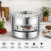Nadstar Jumbo Stainless Steel Hotpot Redberry 40000ml Insulated Food Warmer Serving Casserole