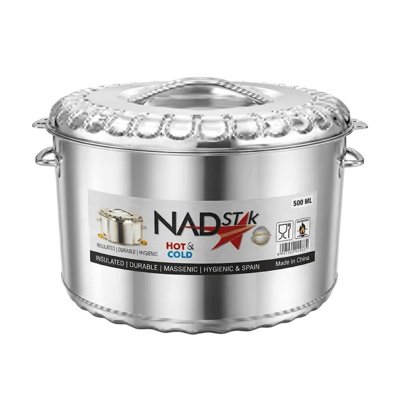 Nadstar Jumbo Stainless Steel Hotpot Redberry 40000ml Insulated Food Warmer Serving Casserole