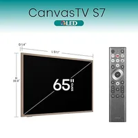 Hisense 65" Class QLED 4K Canvas Smart TV - , Dolby Vision HDR Google 144Hz, Art Mode, Anti-Glare Panel, Hi-Matte Display, Frame & UltraSlim 65S7N