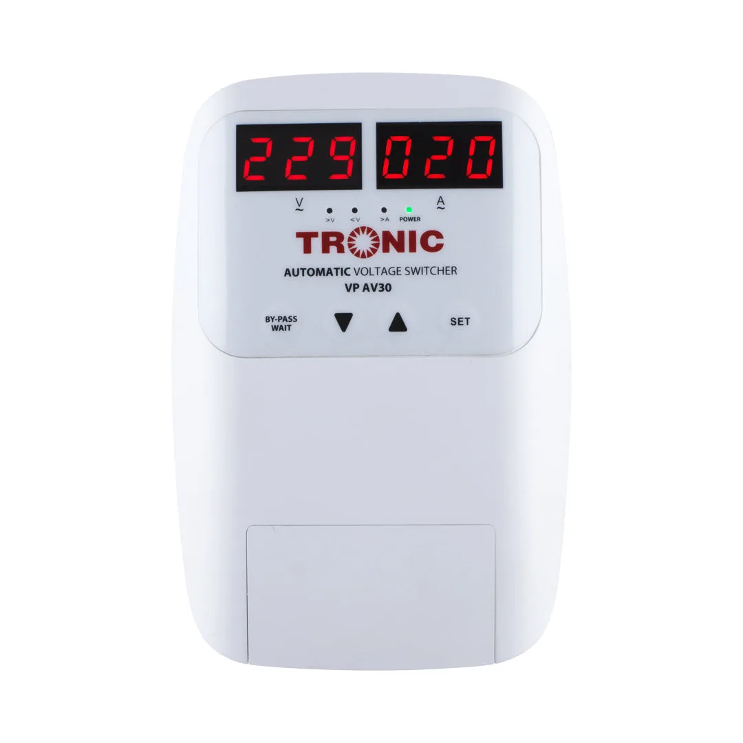 Tronic Automatic Voltage Switcher - 30A Dual Screen