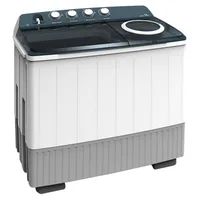 Hisense Washing Machine 16kg Manual, Twin Tub, Big Knobs, Transparent Lid, Drain Pump, White WSDE163
