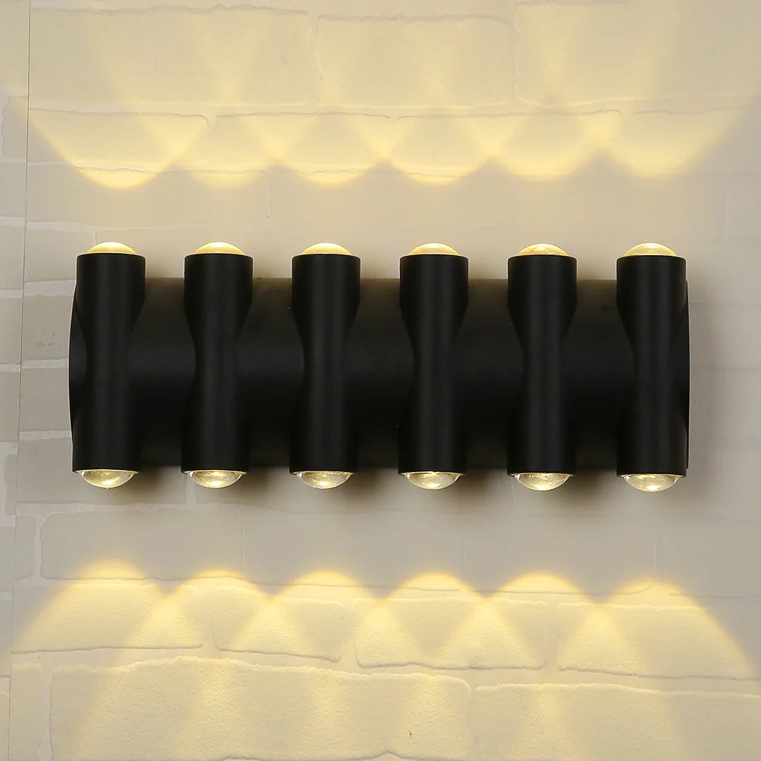 Tronic Black Up & Down LED Wall Light
