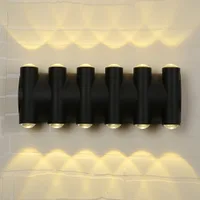 Tronic Black Up & Down LED Wall Light