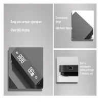 Commercial Smart Precision Coffee Scale 2kg/0.1g, Large Digital Timer Scale with Type-C Charging MS-R30